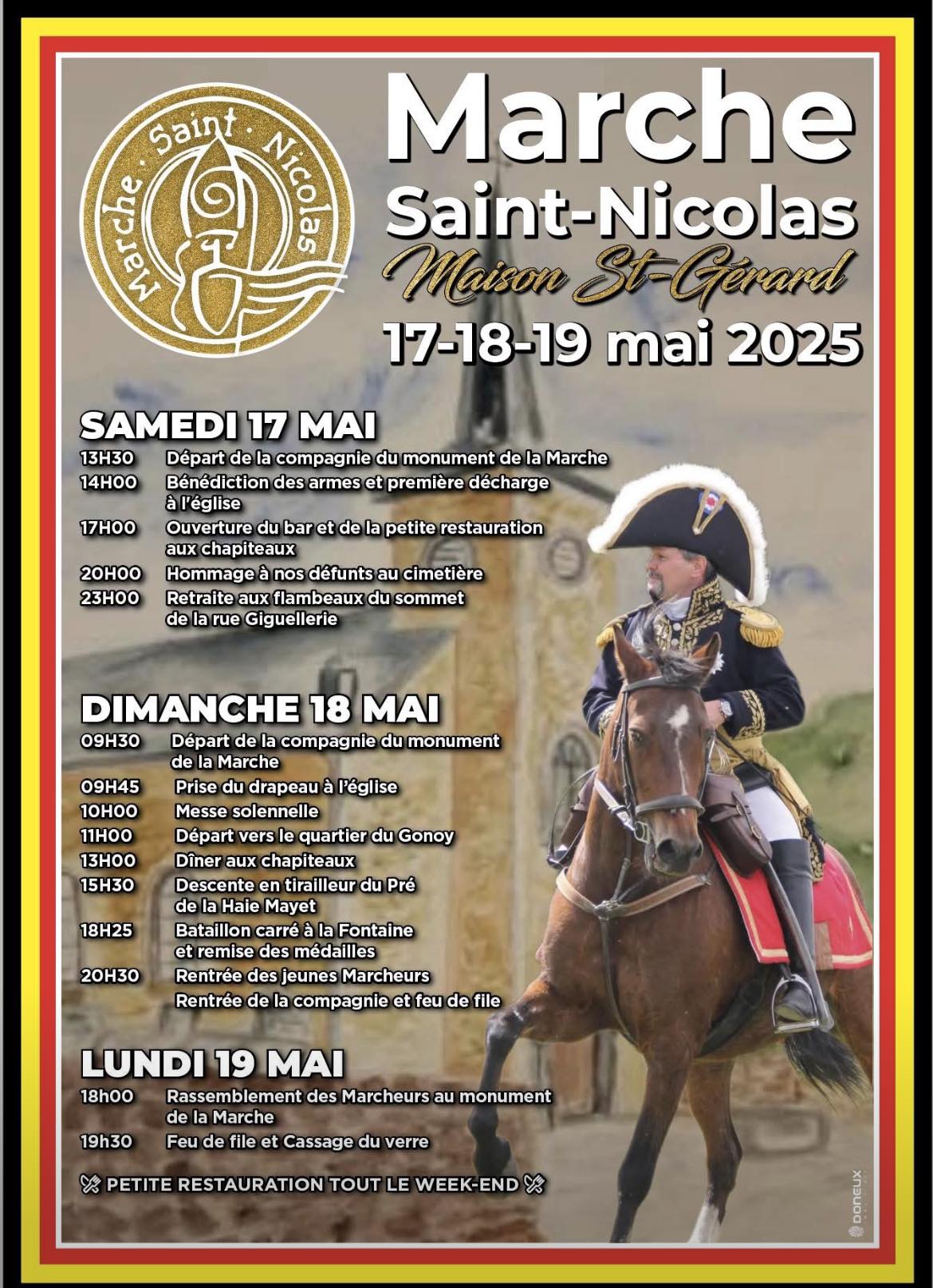 Affiche Marche Saint-Nicolas 2025 Affiche Marche Saint-Nicolas 2025