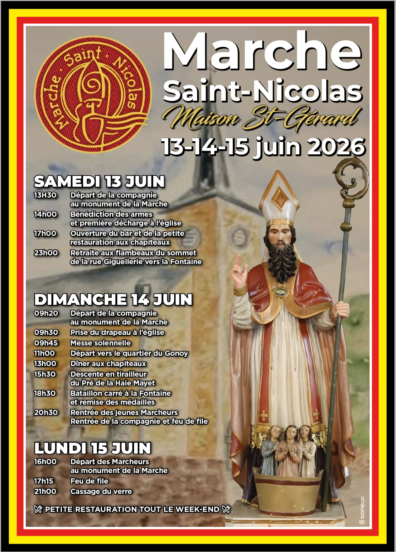 Affiche Marche Saint-Nicolas 2026